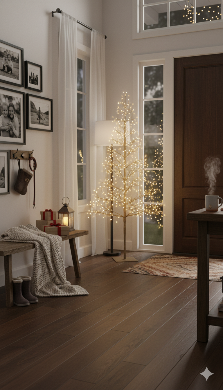 Árvore Fio de Fada Bivolt | 2000 LEDs Branco Quente – 1,8m 110/220W🎄