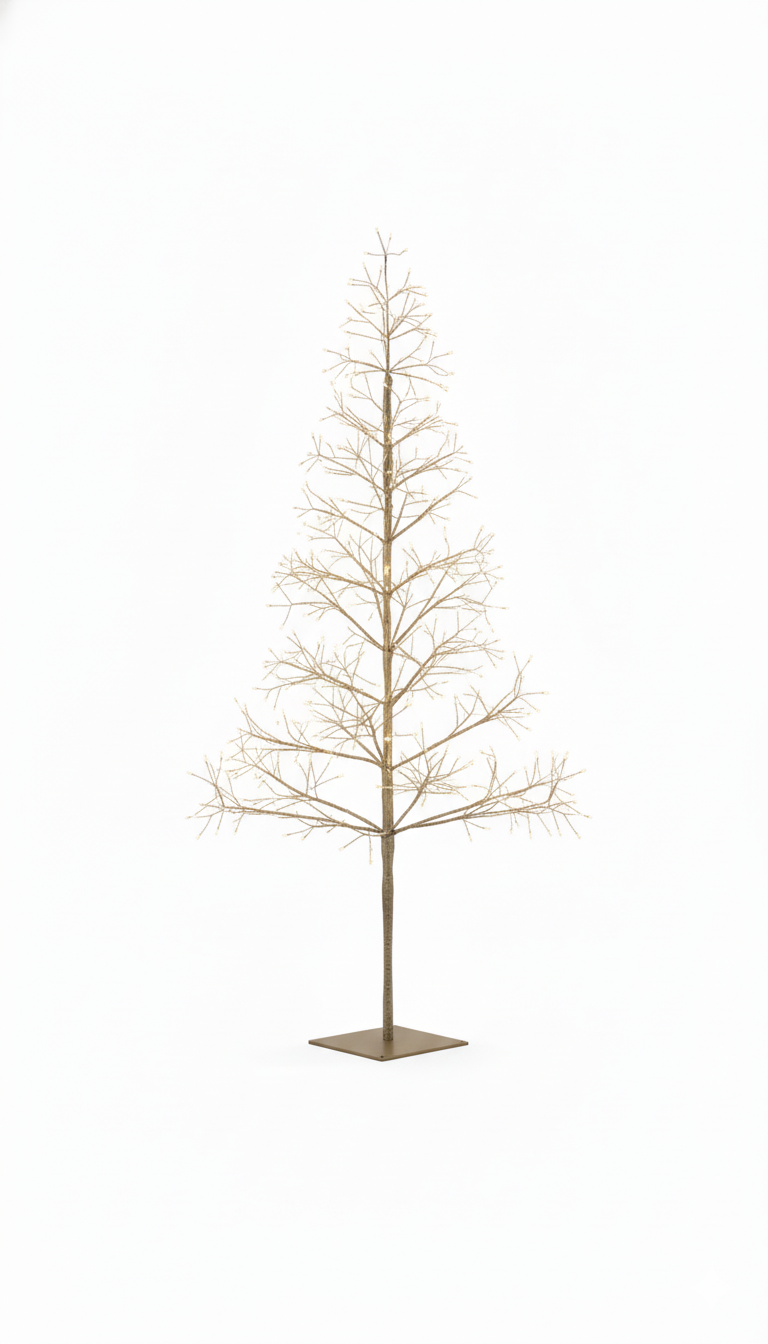 Árvore Fio de Fada Bivolt | 2000 LEDs Branco Quente – 1,8m 110/220W🎄