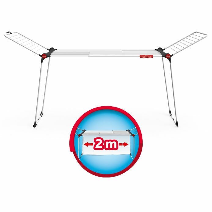 Estendal Extensível Vileda Infinity Flex | Até 30m de Secagem, Abre até 2,05m e Super Resistente