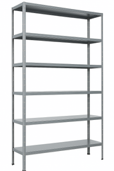 Estante Armário De Aço 6 Bandejas 90cm Cinza Suporta 150kg