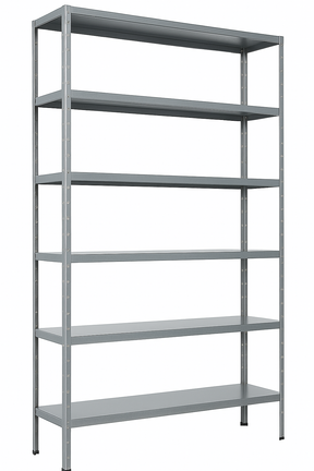 Estante Armário De Aço 6 Bandejas 90cm Cinza Suporta 150kg