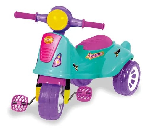 Triciclo Infantil Avespa Pink Maral Com Pedal