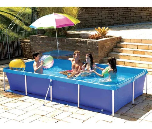 Piscina Retangular 3000 Litros Estruturada Mor Cor Azul