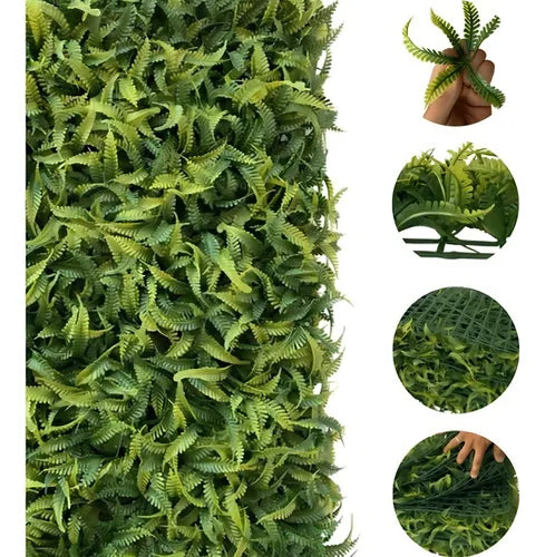20 placa de samambaia cheia 40x60 Jardim Vertical Artificial Premium Noogs Muro Ingles Resistente Area Interna Externa Com Proteção UV Marca Noogs