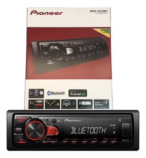 Pioneer MVHS235BT som automotivo usb bluetooth 5.0 rádio fm potência 4x23w rms