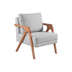Kit 2 Poltronas Mona Linho Cinza - Kimi Design Cinza